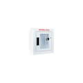 Cubix Safety Semi Recessed, Alarmed and Strobed, Compact AED Cabinet SR-Ss